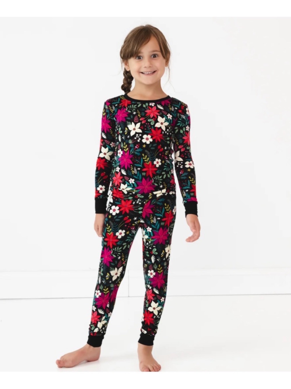 NWT Little Sleepies Berry Merry Two-Piece Pajama Set